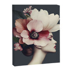 Enchanted Moody Floral Portrait Canvas Print Gallery Image 8