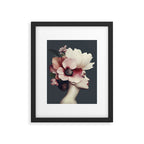 Enchanted Moody Floral Portrait Framed Art Print Gallery Image 6