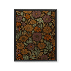 Eternal Summer Block Print Countryside Vibes Flower Garden Marigold Framed Canvas Print Gallery Image 6