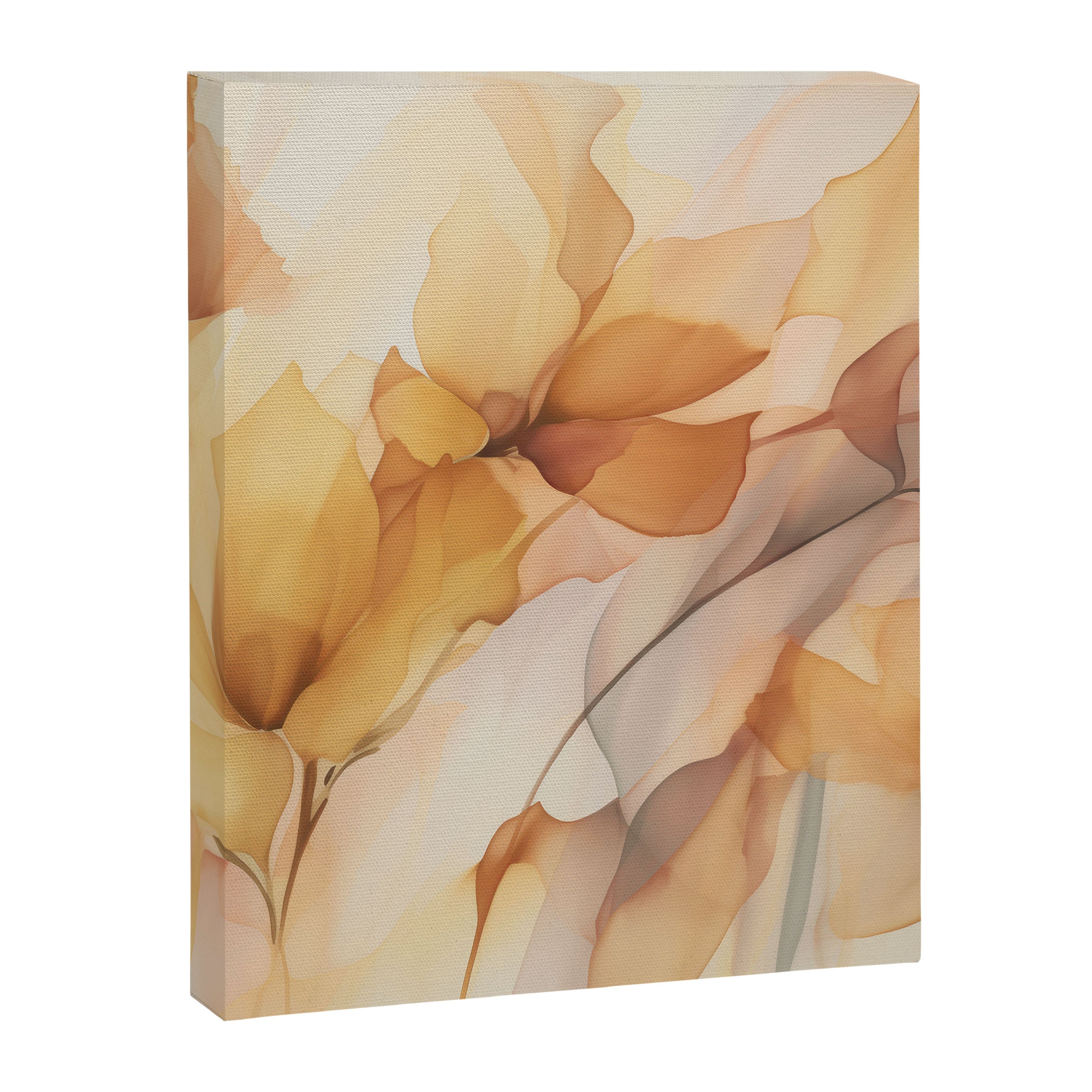 Ethereal Blossom Dreams Amber Marigold Canvas Print Gallery Image 6