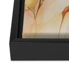 Ethereal Blossom Dreams Amber Marigold Framed Canvas Print Gallery Image 3