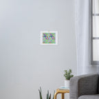 Exotic Fruit Garden Tropical Summer Foliage And Fruit Turquoise Art Print Gallery Image 3