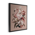 Floral Flamingo Romantic Serenade Framed Canvas Print Gallery Image 2