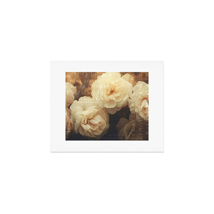 Floral Luxury In Twilight Sepia Peach Art Print Gallery Image 1