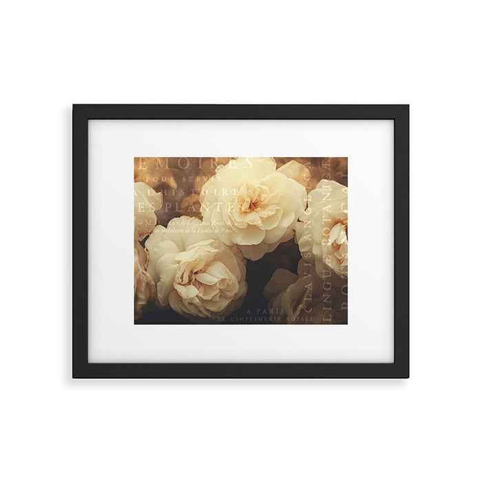 Floral Luxury In Twilight Sepia Peach Framed Art Print Gallery Image 1