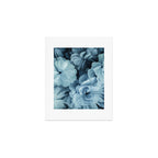 Floral Romance Vintage Nostalgia Aqual Blue Art Print Gallery Image 1