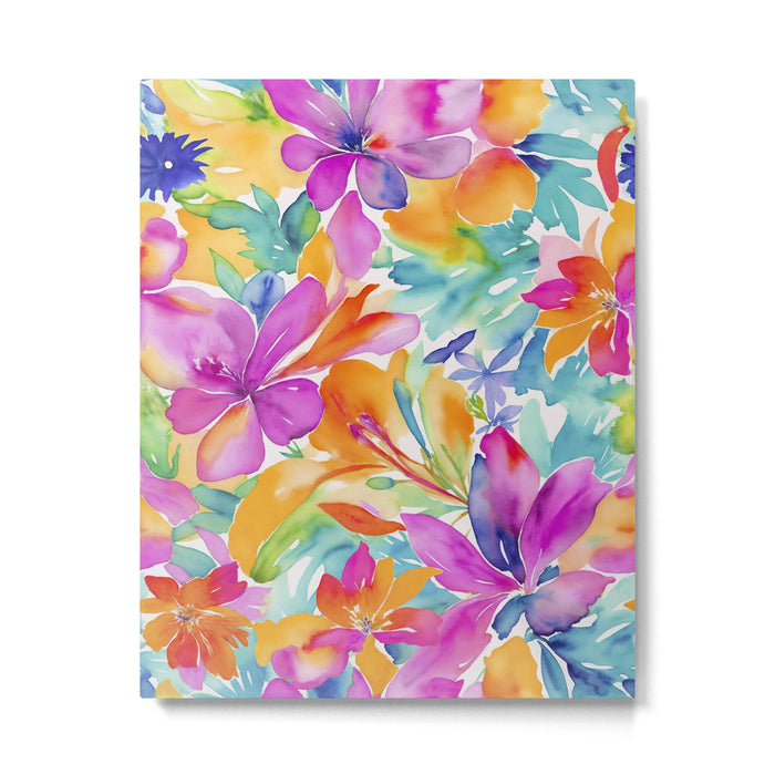 Fragments Of Botanical Memory Multicolor Flowers Metal Print Gallery Image 1