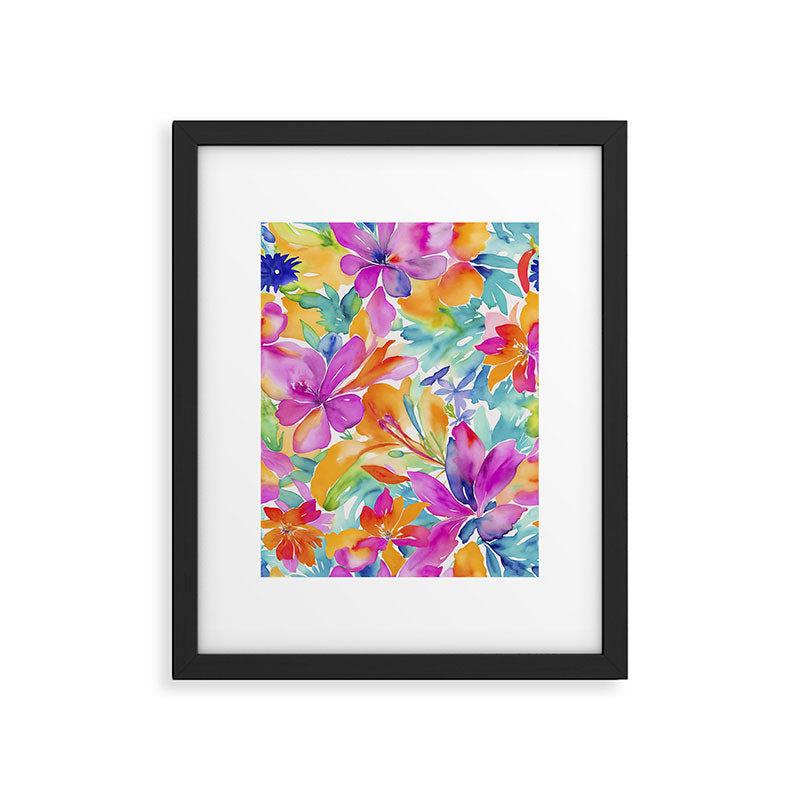 Fragments Of Botanical Memory Multicolor Flowers Framed Art Print Gallery Image 5