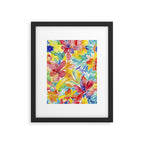 Fragments Of Botanical Memory Whimsical Watercolor Flower Meadow Framed Art Print Gallery Image 5