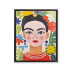 Garden Girl Summer Beauty Framed Canvas Print Gallery Image 6