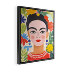 Garden Girl Summer Beauty Framed Canvas Print Gallery Image 2