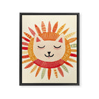 Happy Cat Happy Life Framed Canvas Print Gallery Image 6