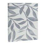 Japandi Calm Neutral Blue Grey Leaf Pattern Canvas Print Gallery Image 6