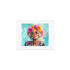 Joie De Vivre Ageless Style Flower Power Woman Portrait Art Print Gallery Image 1