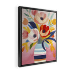 June Petals Happy Summer Bouquet Framed Canvas Print Gallery Image 2