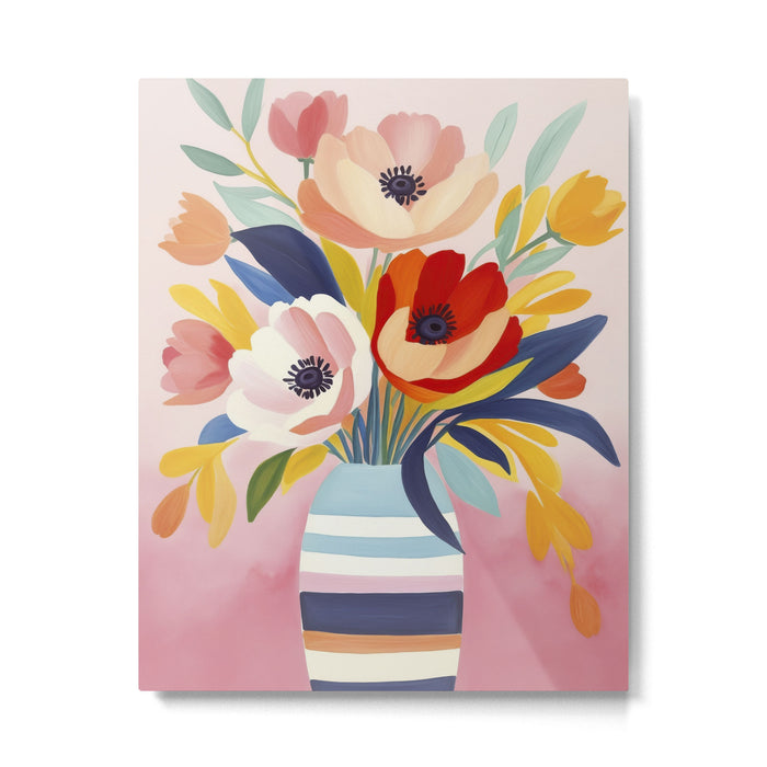 June Petals Happy Summer Bouquet Metal Print Gallery Image 1