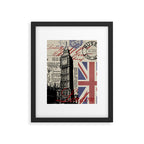 London Great Britain Big Ben Flag Collage Framed Art Print Gallery Image 4