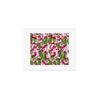 Lush Cherry Orchard Sweet Summer Fruits On Pink Stripes Art Print Gallery Image 1