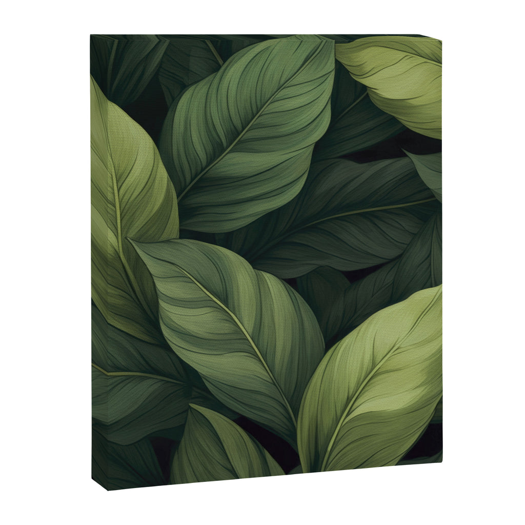 Lush Green Leaf Serenity Calm Garden Vibes Canvas Print Gallery Image 6