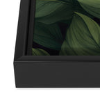 Lush Green Leaf Serenity Calm Garden Vibes Framed Canvas Print Gallery Image 3