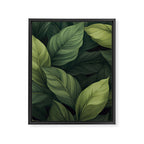 Lush Green Leaf Serenity Calm Garden Vibes Framed Canvas Print Gallery Image 6