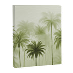 Lush Green Palm Grove Watercolor Art Canvas Print Gallery Image 6