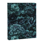 Lush Moody Flowers Baroque Teal Grandeur Canvas Print Gallery Image 8