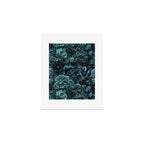 Lush Moody Flowers Baroque Teal Grandeur Art Print Gallery Image 1