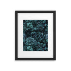 Lush Moody Flowers Baroque Teal Grandeur Framed Art Print Gallery Image 6