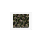 Lush Tropical Lemur Monkey Paradise Black Art Print Gallery Image 1