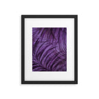 Lush Tropical Midnight Garden Purple Palm Grove  Framed Art Print Gallery Image 5