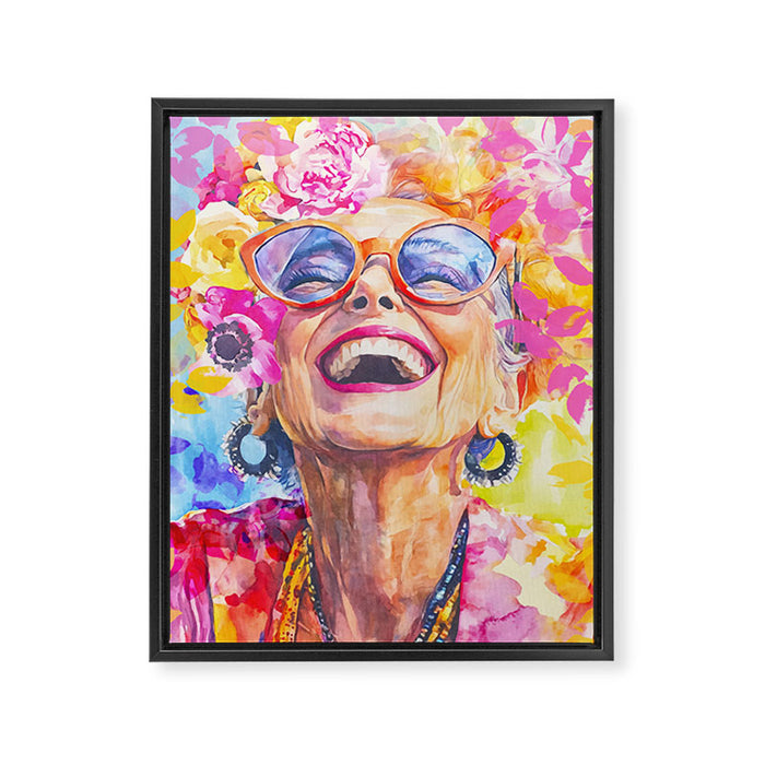 Lust For Life Bold And Ageless Female Icon Framed Canvas Print Gallery Image 1