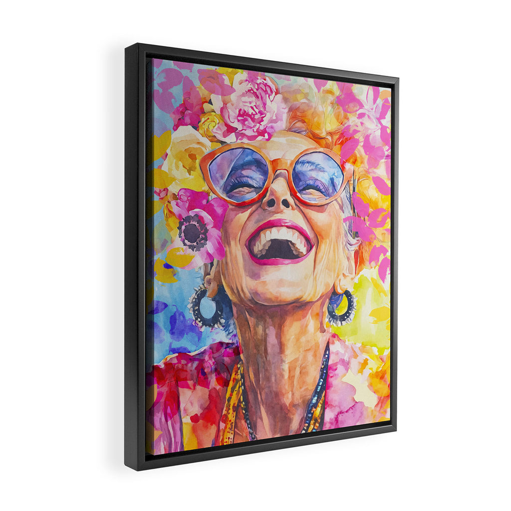 Lust For Life Bold And Ageless Female Icon Framed Canvas Print Gallery Image 2