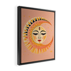 Magic Moon Celestial Spirit Framed Canvas Print Gallery Image 2
