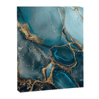 Magnific Marble Glam Teal Gold Luxury Canvas Print Gallery Image 6