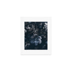Midnight Blue Lush Moody Flowers Baroque Grandeur Art Print Gallery Image 1