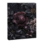 Midnight Floralscape Moody Baroque Opulent Flowers Canvas Print Gallery Image 6