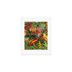 Midnight Jungle Parrots Tropical Paradise Art Print Gallery Image 1