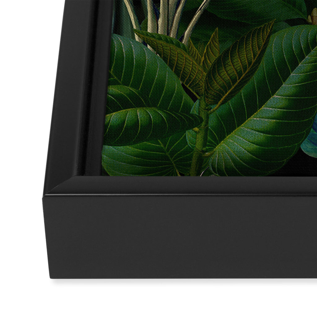 Moody Midnight Jungle Lush Tropical Paradise Framed Canvas Print Gallery Image 3