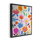 Multicolor Groovy Matisse Summer Flower Garden Framed Canvas Print Gallery Image 2