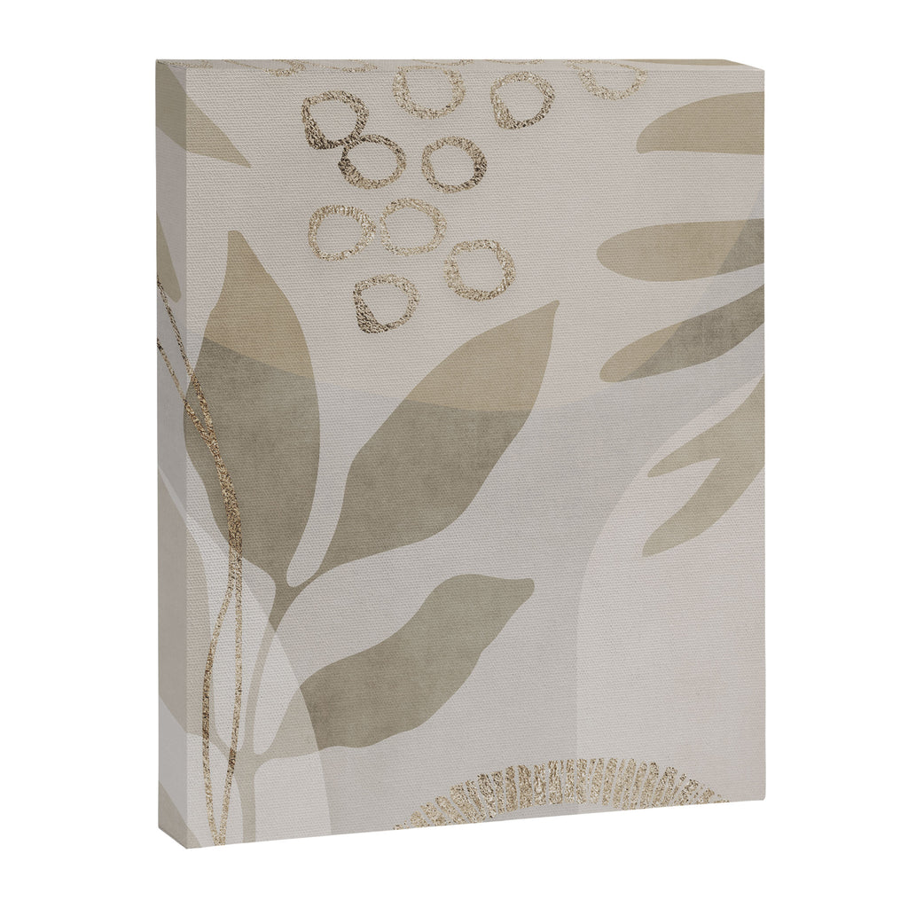 Natural Flow And Glamour Leave Shapes Bohemian Balance Canvas Print Gallery Image 6