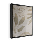 Natural Flow And Glamour Leave Shapes Bohemian Balance Framed Canvas Print Gallery Image 2