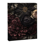 Nocturnal Botanica Moody Baroque Flowers Canvas Print Gallery Image 6