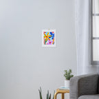 Playful Petals Mid Century Bold Groovy Flower Garden  Art Print Gallery Image 3