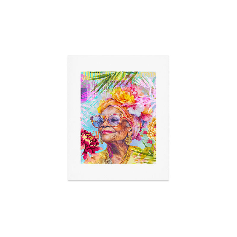 Pura Vida Ageless Fashionista Icon Art Print Gallery Image 1
