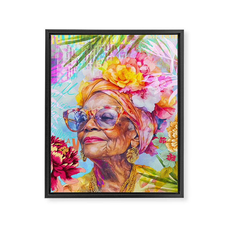 Pura Vida Ageless Fashionista Icon Framed Canvas Print Gallery Image 6