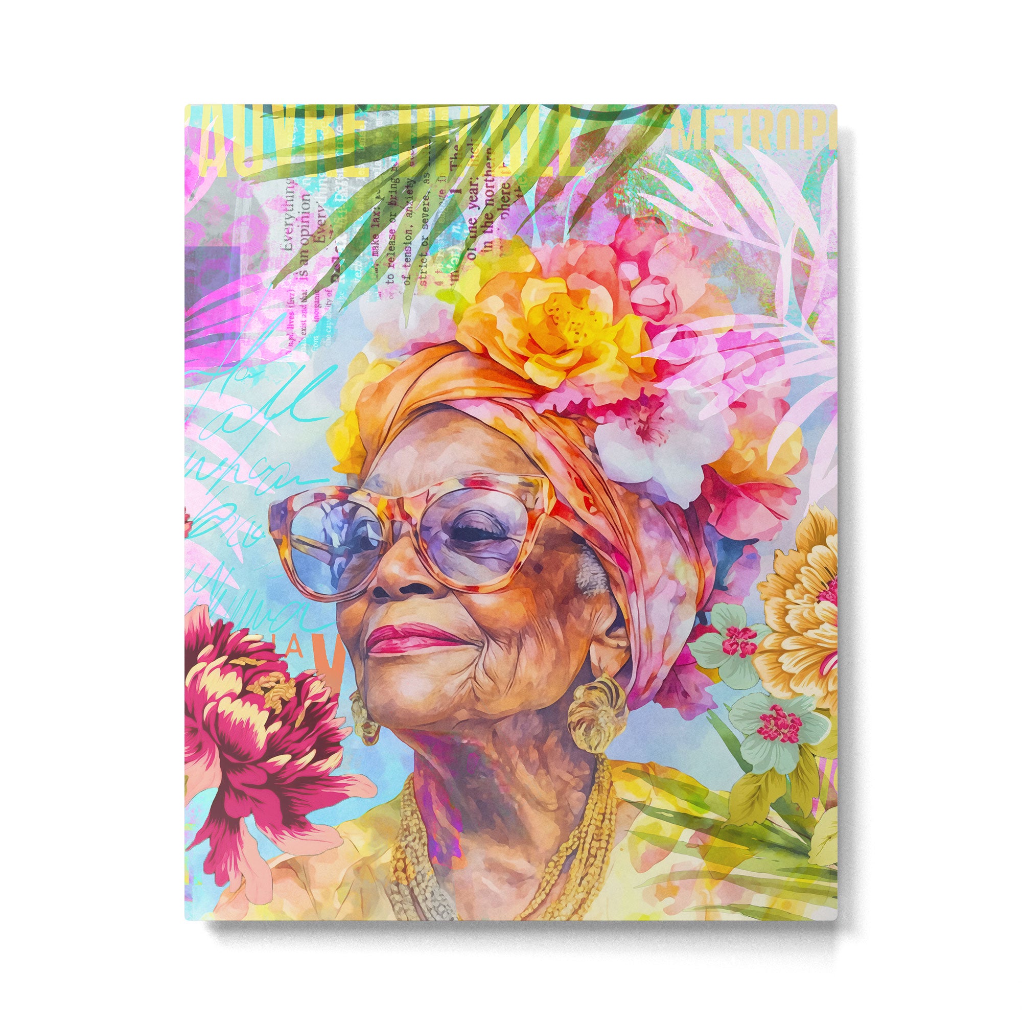 Pura Vida Ageless Fashionista Icon Metal Print Gallery Image 4