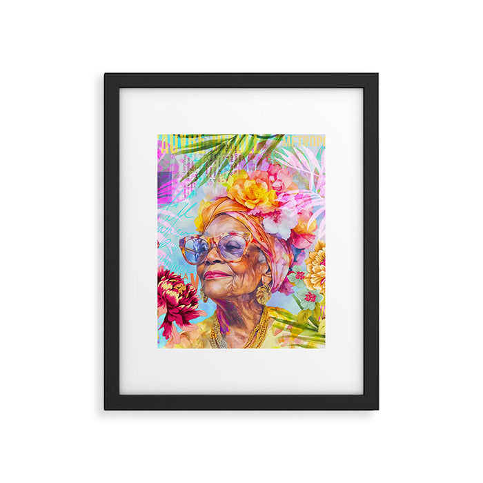 Pura Vida Ageless Fashionista Icon Framed Art Print Gallery Image 1
