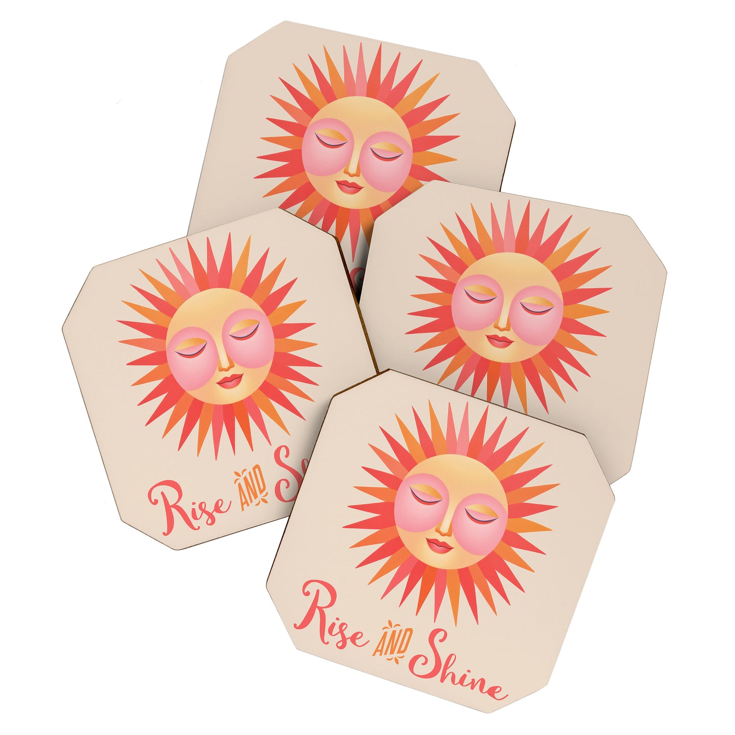 Rise And Shine Happy Sun Coaster Gallery Image 1
