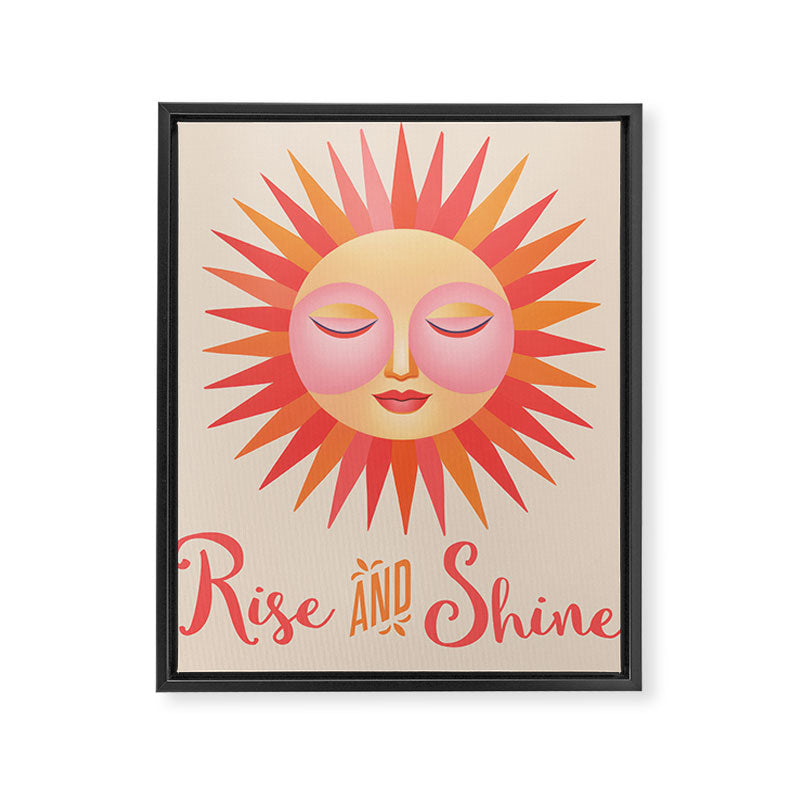 Rise And Shine Happy Sun Framed Canvas Print Gallery Image 6